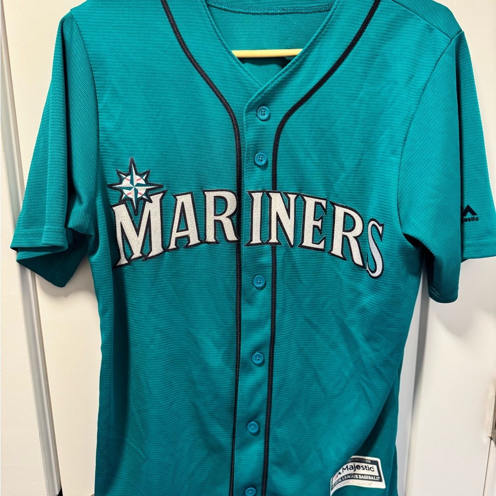 RARE Seattle Mariners ICHIRO SUZUKI Majestic Cool Base Jersey - Men’s Small